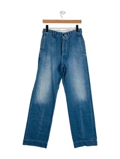 Pre-owned Imogene + Willie Mid-rise Wide Leg Jeans In Blue