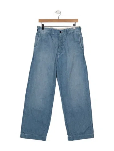 Pre-owned Imogene + Willie Mid-rise Wide Leg Jeans In Blue