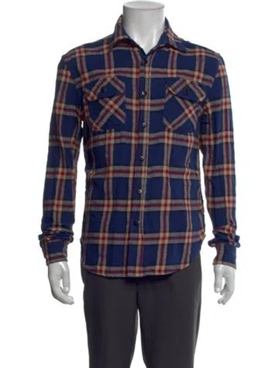 Pre-owned Imogene + Willie Plaid Print Long Sleeve Shirt In Multi
