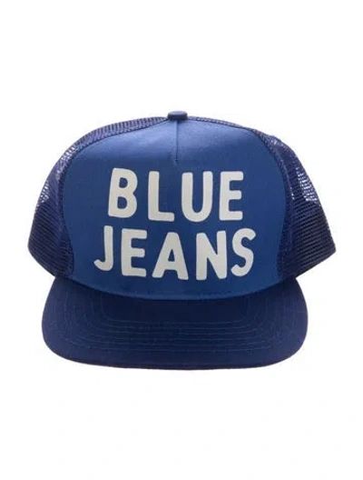 Pre-owned Imogene + Willie Printed Baseball Hat In Blue