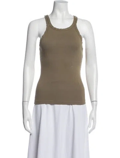 Pre-owned Imogene + Willie Scoop Neck Sleeveless Top In Neutral