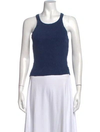 Pre-owned Imogene + Willie Scoop Neck Sleeveless Top In Neutrals