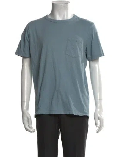 Pre-owned Imogene + Willie Short Sleeve Shirt In Blue