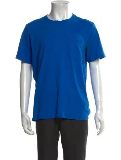 Pre-owned Imogene + Willie Short Sleeve Shirt In Blue