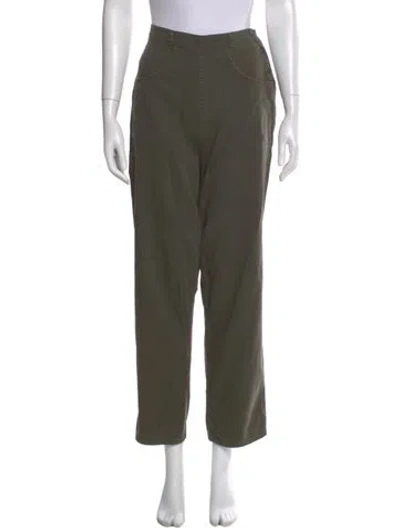 Pre-owned Imogene + Willie Straight Leg Pants In Green