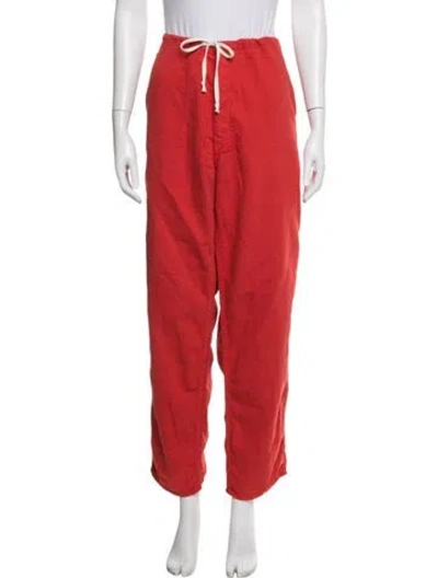 Pre-owned Imogene + Willie Straight Leg Pants In Red