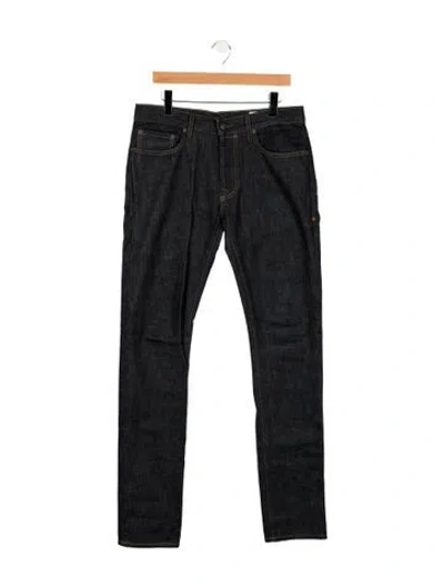 Pre-owned Imogene + Willie Straight-leg Jeans In Black