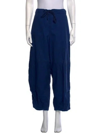 Pre-owned Imogene + Willie Striped Wide Leg Pants In Blue
