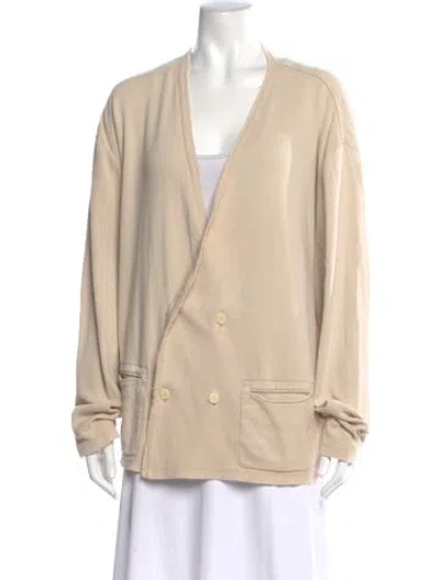 Pre-owned Imogene + Willie V-neck Sweater In Neutral