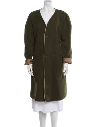 Pre-owned Imogene + Willie Wool Coat In Green