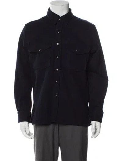 Pre-owned Imogene + Willie Wool Utility Jacket In Blue