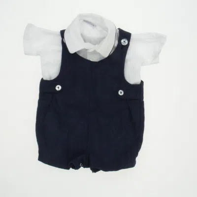Imp Originals Kids' Boys Navy White Romper In Black