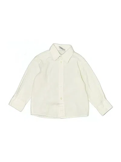 Pre-owned Imp Originals Kids' Long Sleeve Button Down Shirt In White