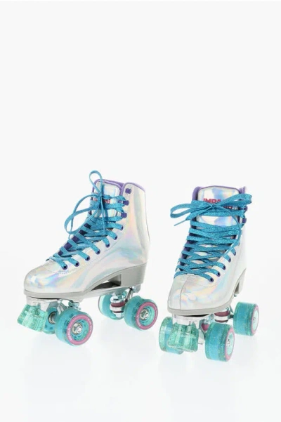Impala Skate Holographic Effect Sidewalk Roller Skates With Glittered Det In Blue