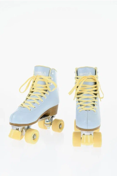Impala Skate Two-tone Faux Leather Sidewalk Roller Skates With Glittered In Blue