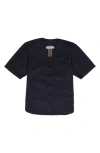 IMPERFECTS IMPERFECTS BENNY JERSEY SHORT SLEEVE BUTTON-UP SHIRT