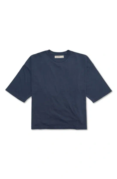 Imperfects Cotton Night T-shirt In Indigo