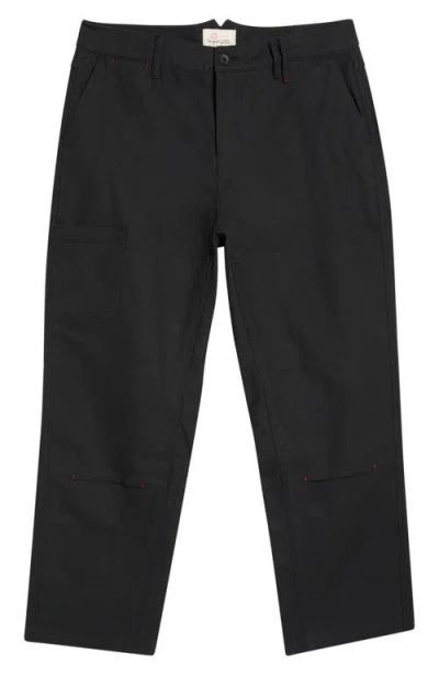 Imperfects Courier Og Fit Cotton Canvas Chore Pants In Black