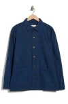 Imperfects Cunningham Organic Cotton Canvas Coat In Blue