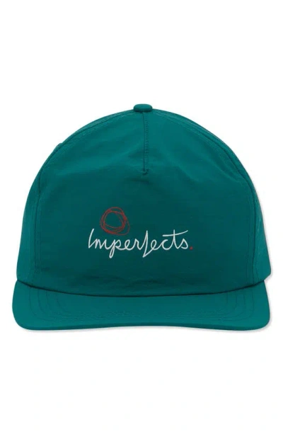 Imperfects Logo Surf Cap In Green
