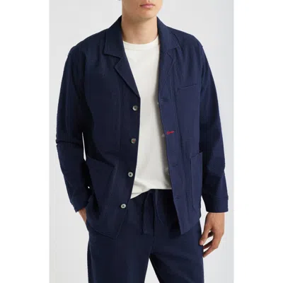 Imperfects Mr. Lynch's Cunningham Seersucker Blazer In Blue
