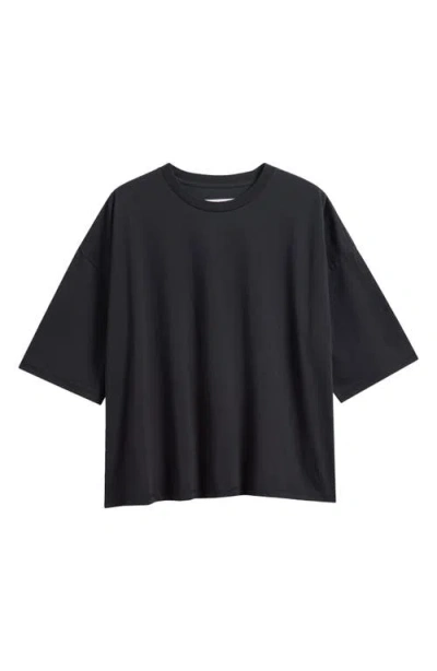 Imperfects Organic Cotton Night Shirt In Obsidian