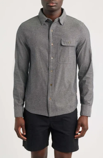 Imperfects Tradesman Cotton Chambray Button-up Shirt In Gray