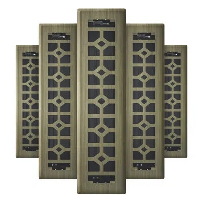 Imperial 4'' W Floor Vent Cover In Bronze Age