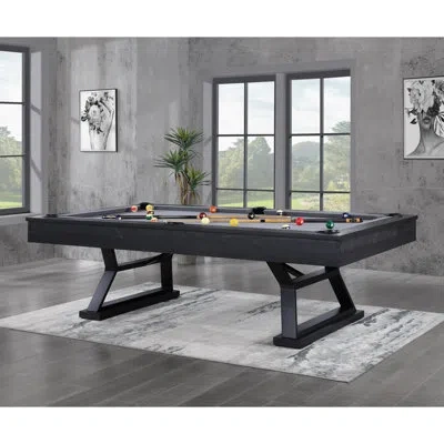 Imperial 8' Durham Pool Table In Ink Black-includes Professional Install ($1,000+ Value) In Gray