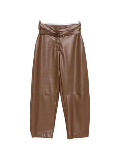 Imperial Belted Trousers In Brown