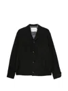 Imperial Button-up Patch-pocket Jacket In Black