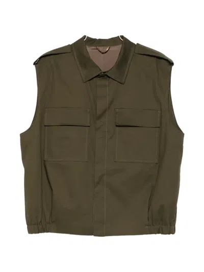 Imperial Chest-pocket Gilet In Green