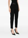 Imperial Contrast-waistband Trousers In Black