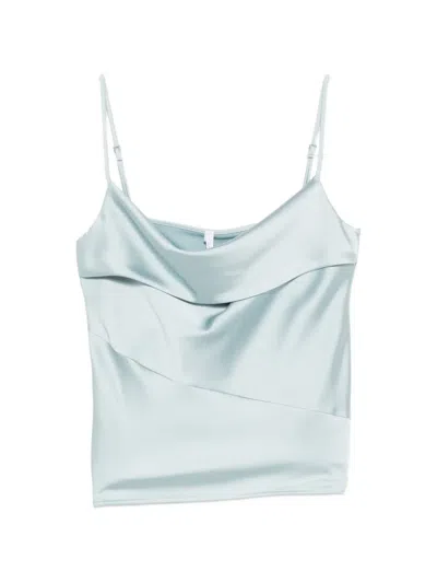 Imperial Cowl-neck Top In Blue