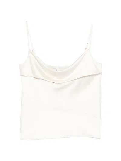 Imperial Cowl-neck Top In White