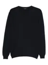 Imperial Crewneck Long-sleeve Knitwear In Blue