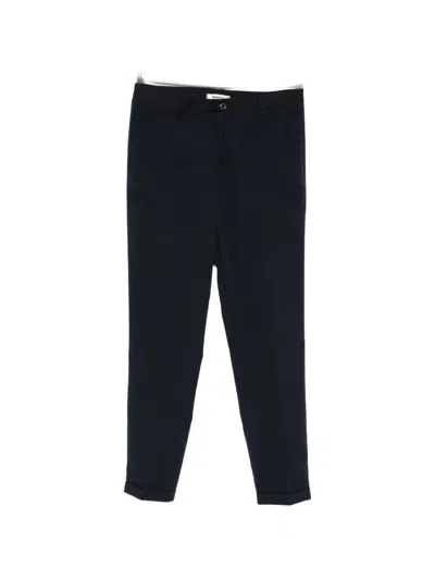 Imperial Cuffed-hem Trousers In Blue