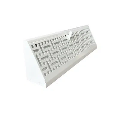 Imperial Decorative Baseboard Register In White