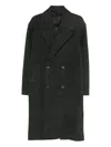 Imperial Double-breasted Coat In Black
