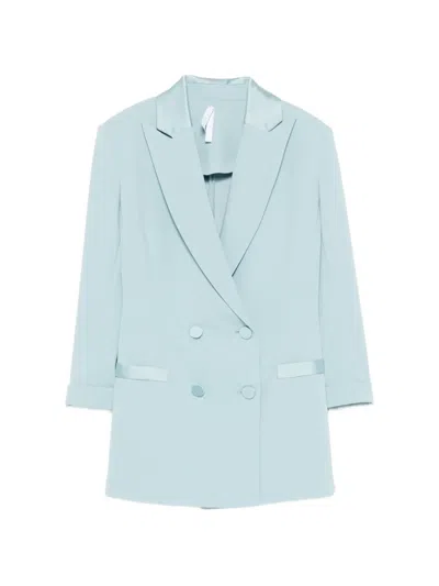 Imperial Double-breasted Blazer In Blue