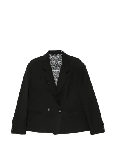 Imperial Double-breasted Cotton Jacket In Animal Print