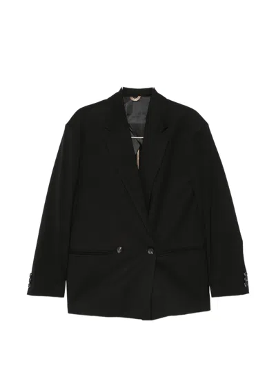 Imperial Double-breasted Jacket In Black