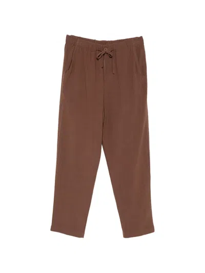 Imperial Drawstring-waist Trousers In Brown