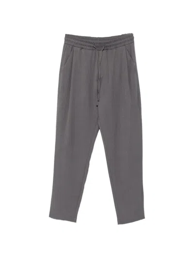 Imperial Drawstring-waistband Trousers In Gray