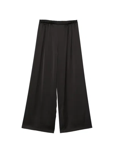 Imperial Elasticated Palazzo Pants In Black