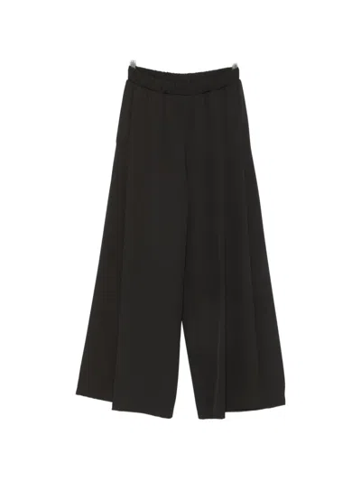 Imperial Elasticated Palazzo Pants In Black
