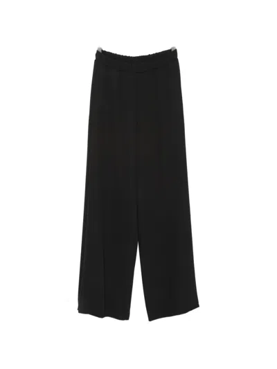 Imperial Elasticated Wide-leg Palazzo Pants In Black
