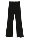 Imperial Flared-hem Trousers In Black