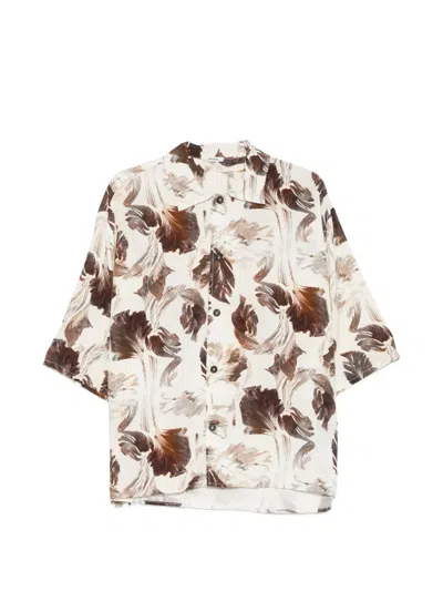 Imperial Floral-print Shirt In Neutral