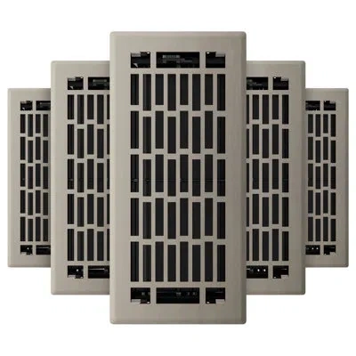 Imperial Geneva Metal Floor Register In Brushed Nickel